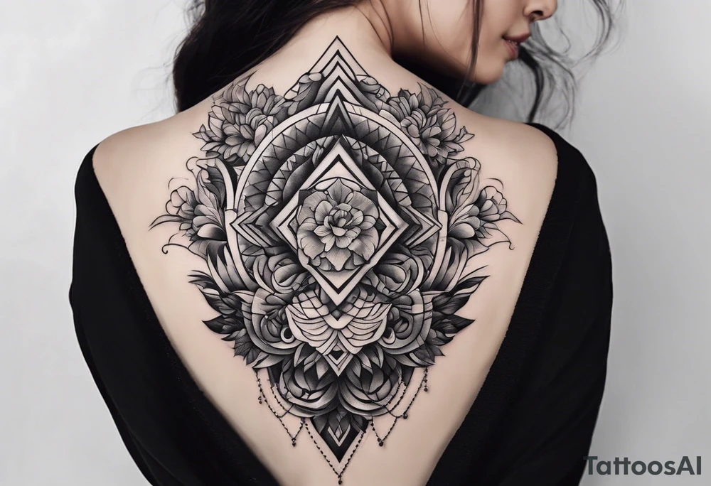 Full Back tattoo covering the whole back design paper tattoo idea
