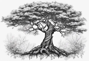 branches tree names dna tattoo idea