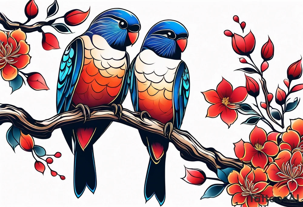 Love birds tattoo idea