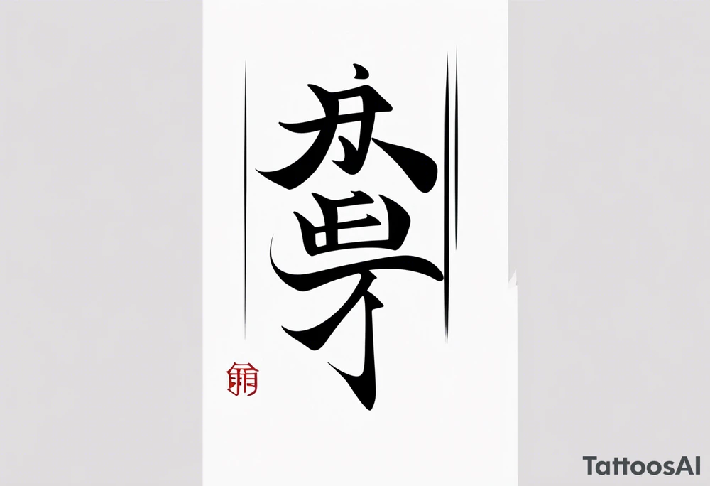 chinese character means hope tattoo idea