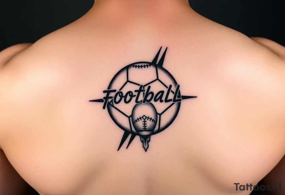 Football runs in my blood tattoo idea