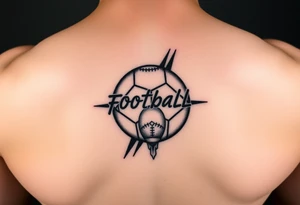 Football runs in my blood tattoo idea
