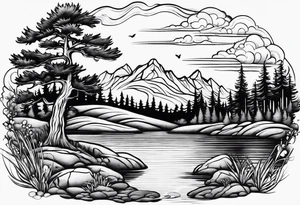 Calef Pond in NH tattoo idea