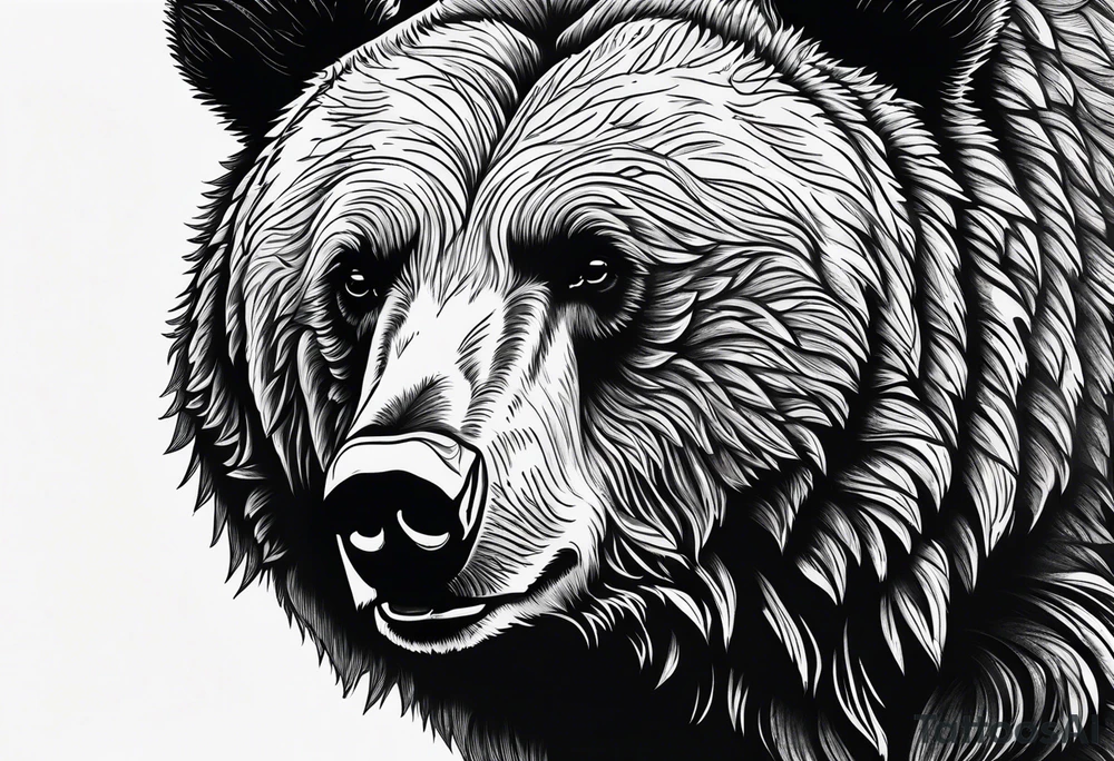 Grizzly bear tattoo idea