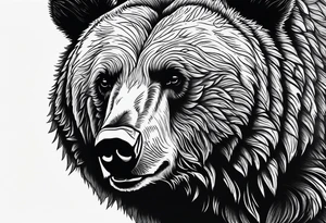Grizzly bear tattoo idea