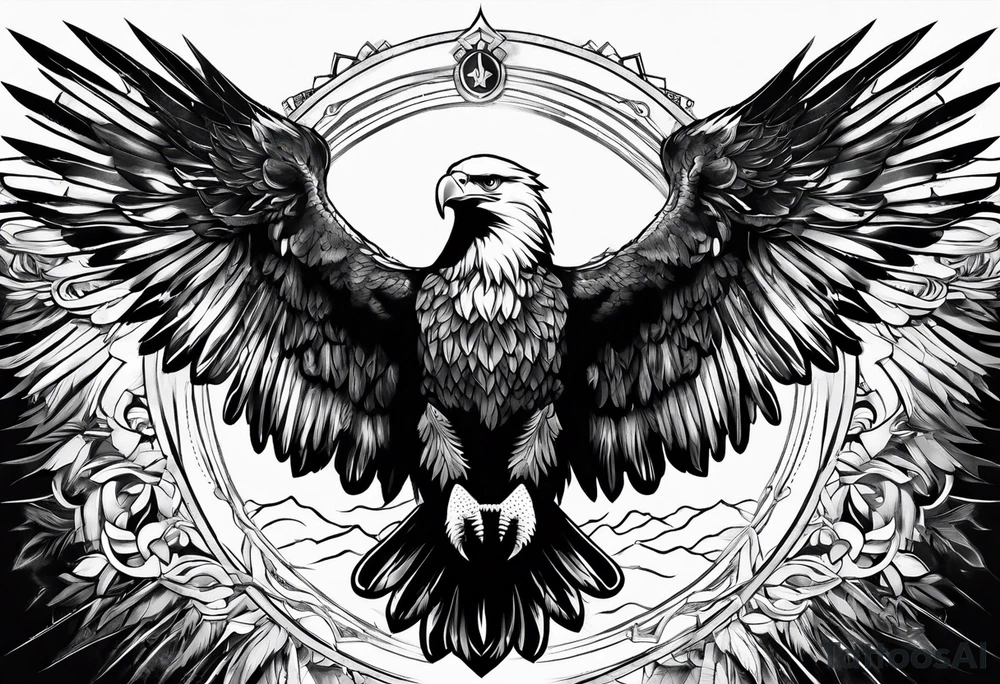 eagle wings tattoo idea