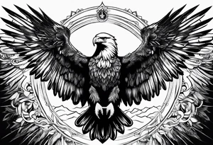 eagle wings tattoo idea