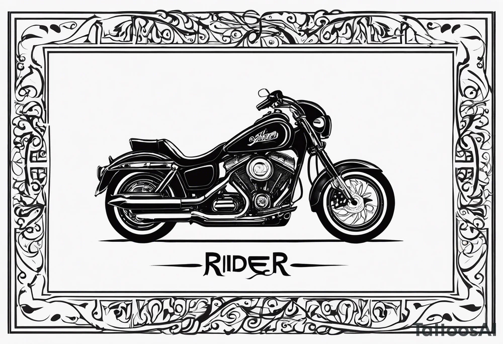 “RIDER” tattoo idea