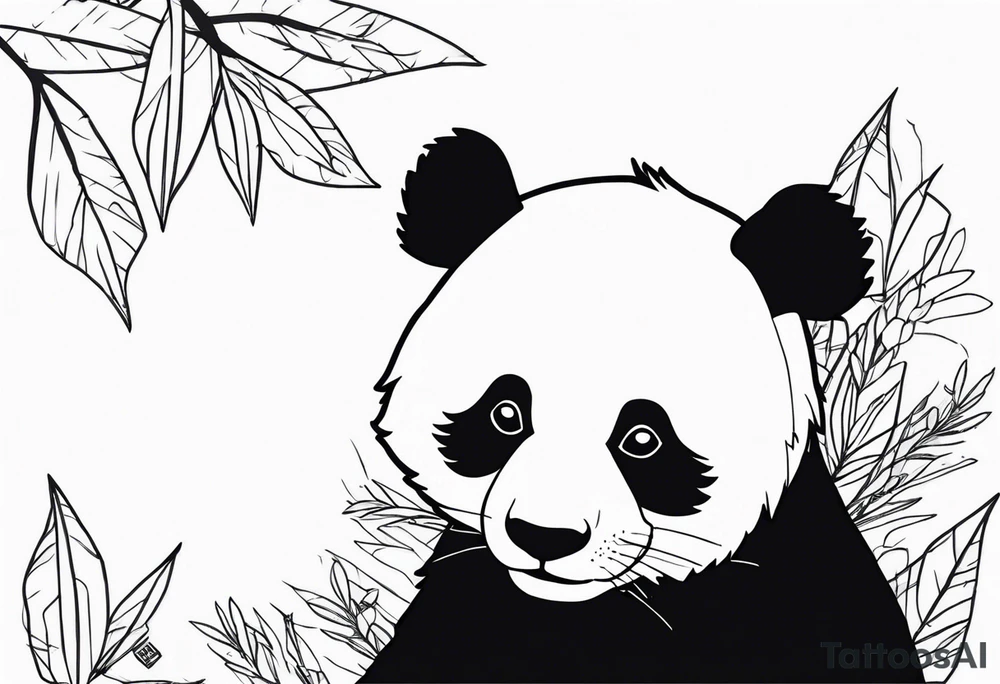 red y2k panda tattoo idea