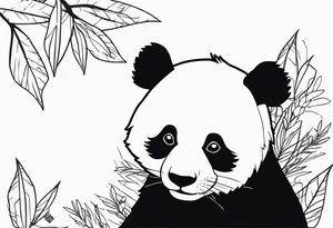 red y2k panda tattoo idea