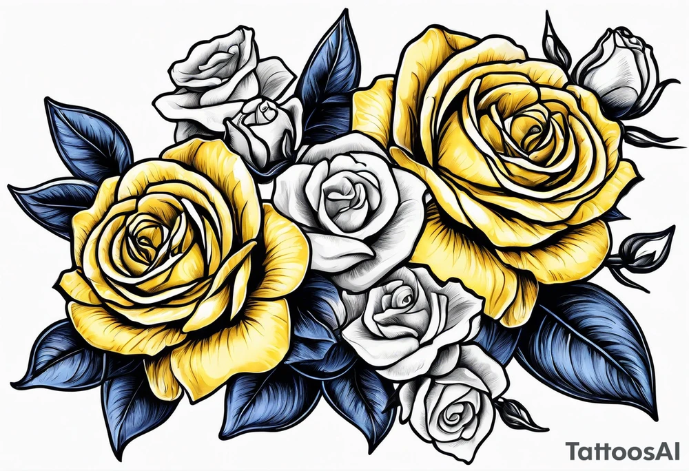 Longhorns yellow rose cannons blue bonnets tattoo idea