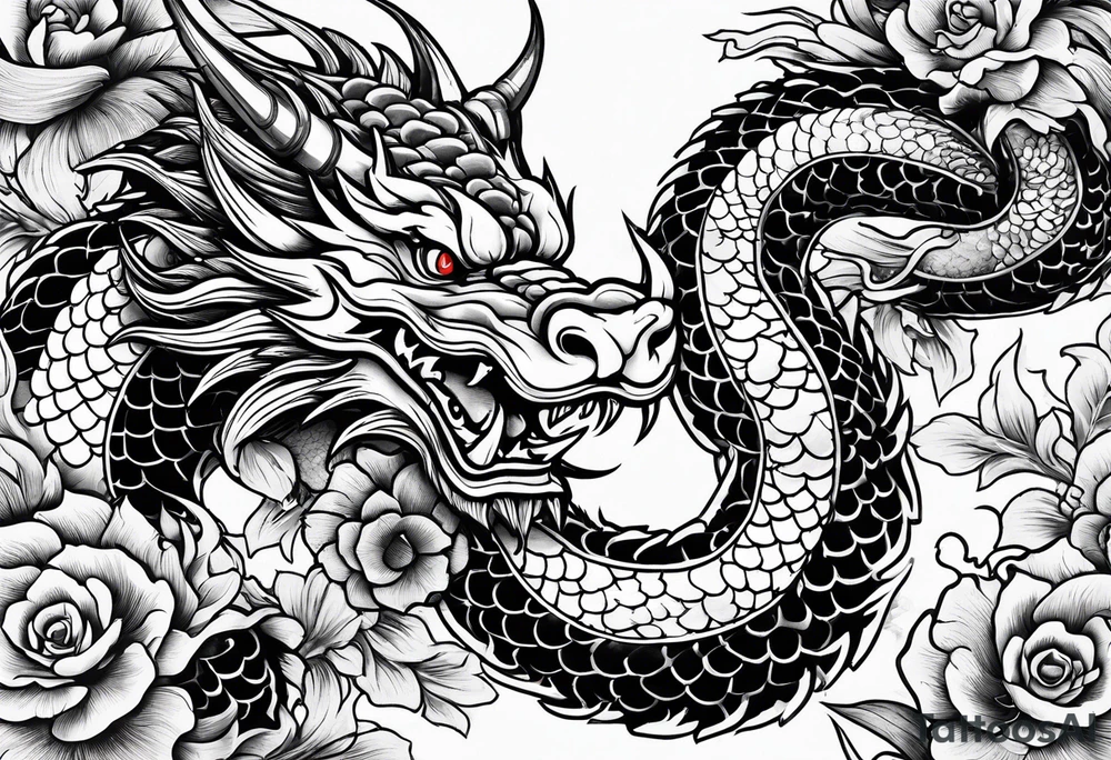 Japonese Dragon tattoo idea