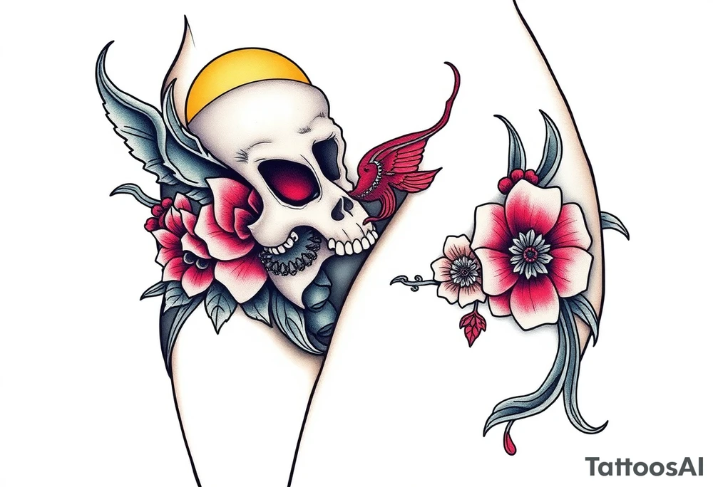 hip tattoo on the hip tattoo idea