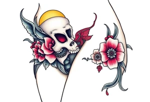 hip tattoo on the hip tattoo idea