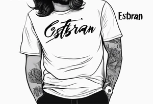 The name esteban with a bean tattoo idea