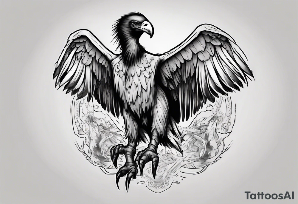 vulture
classic tattoo style tattoo idea