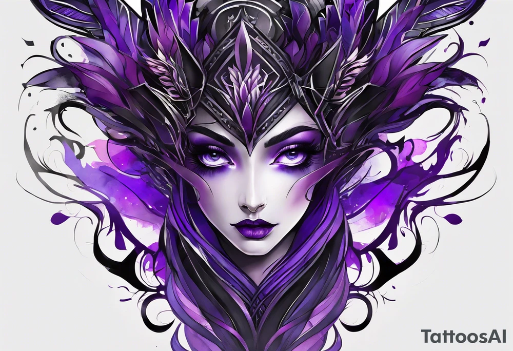 lines around wrist, abstract, black and purple, covered from wrist to forearm, fully covered, no borders, blackwork, no faces tattoo idea
