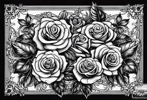 My moms name "Victoria" with roses surrounding it tattoo idea