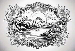 outline of vietnam tattoo idea