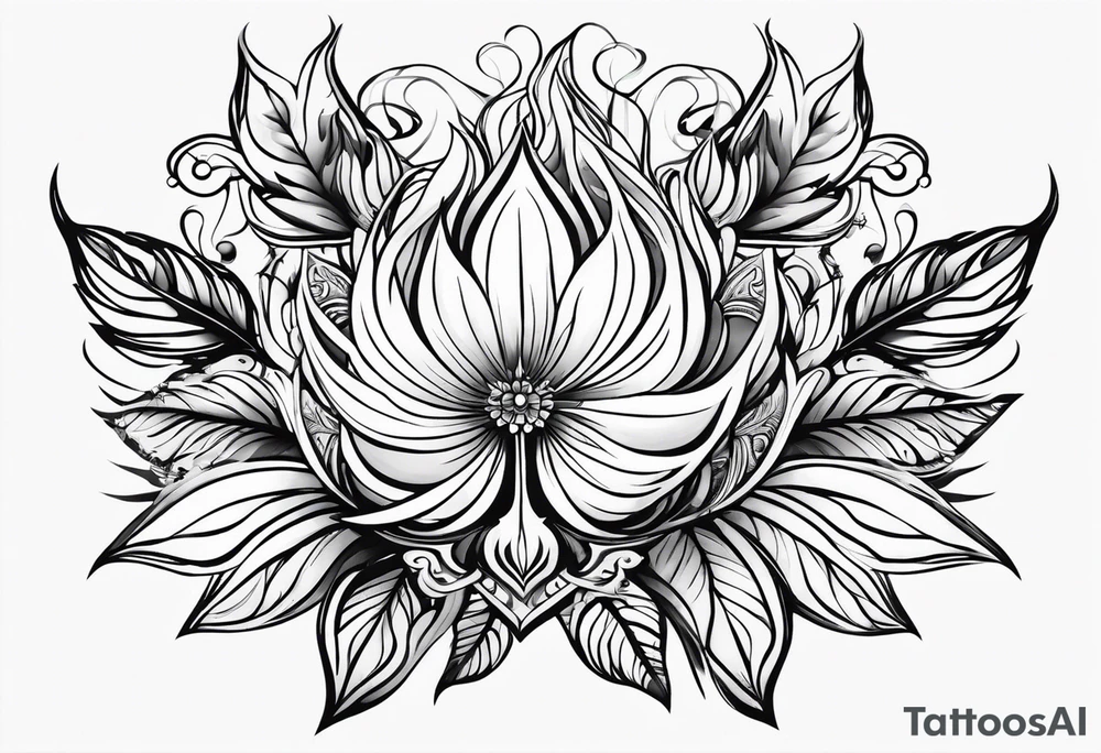 4 leaf clovet tattoo idea