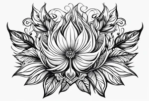4 leaf clovet tattoo idea