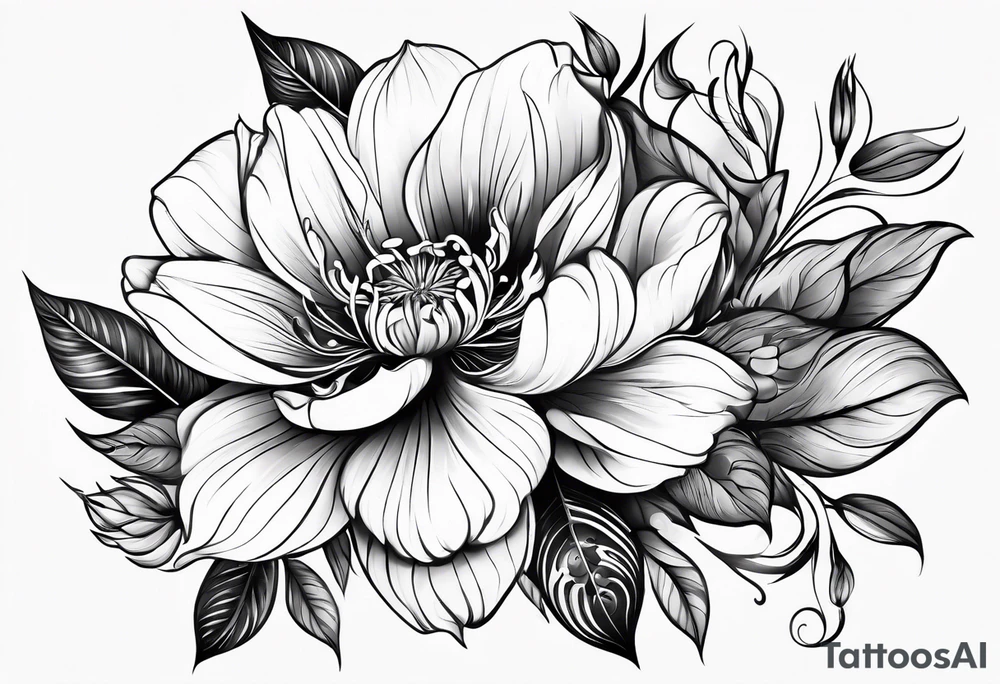 flower tattoo idea
