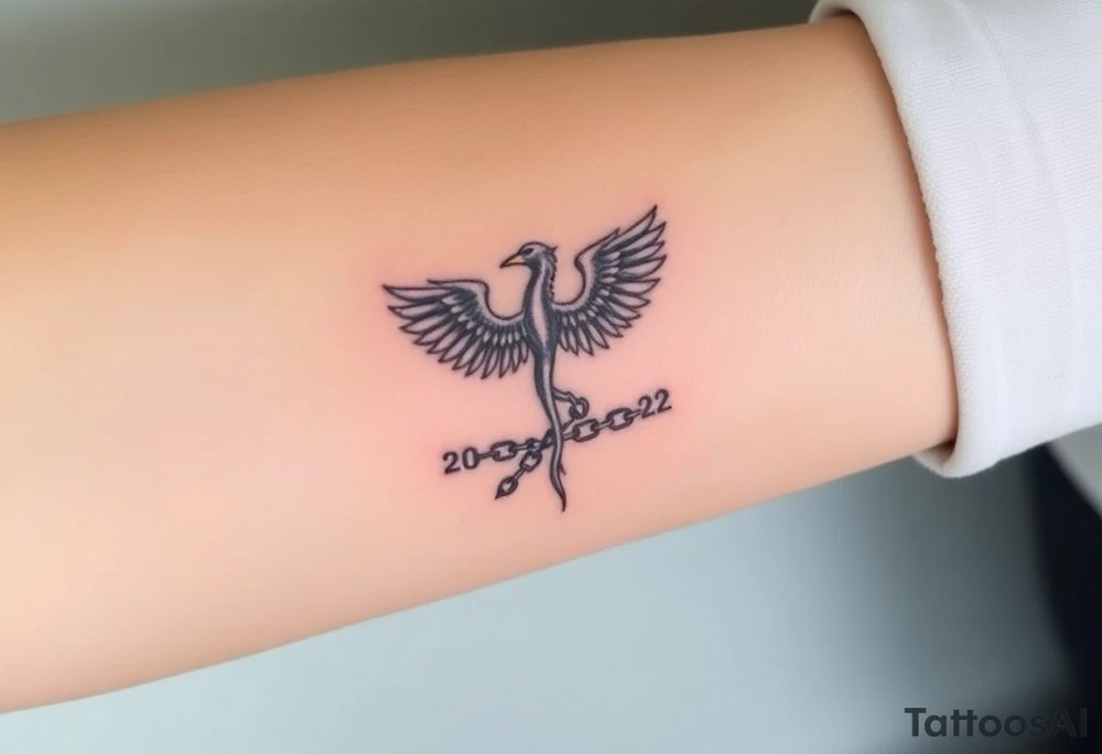 I would like a tattoo that symbolizes my journey of recovery and personal transformation. It should reflect my struggle with addiction and my rebirth after a coma on February 21, followed by being taken off life support on February 22, which I consider my second birthday.
Key elements to include:
- A symbol of rebirth (such as a phoenix or tree).
- Chains or barriers broken to represent freedom from addiction and dependencies.
- Subtle incorporation of the dates "21.02" and "22.02".
- Emphasis on self-love, inner strength, and the journey of life.
I prefer a minimalist style that conveys meaning and dignity. tattoo idea