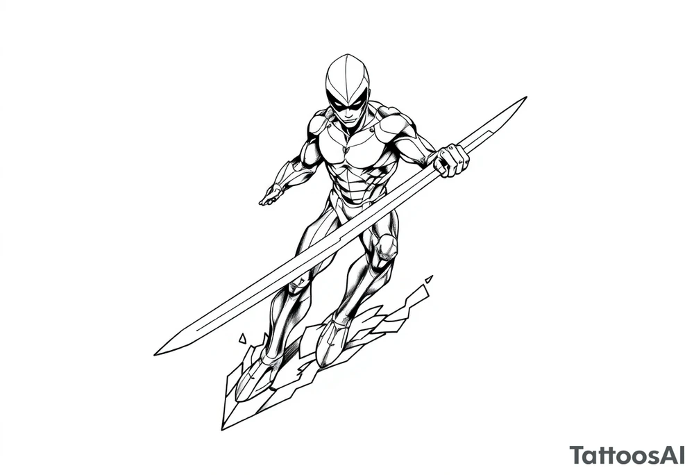 Silver Surfer comic accurate tattoo idea