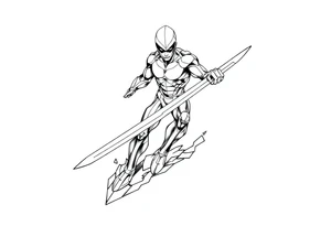 Silver Surfer comic accurate tattoo idea