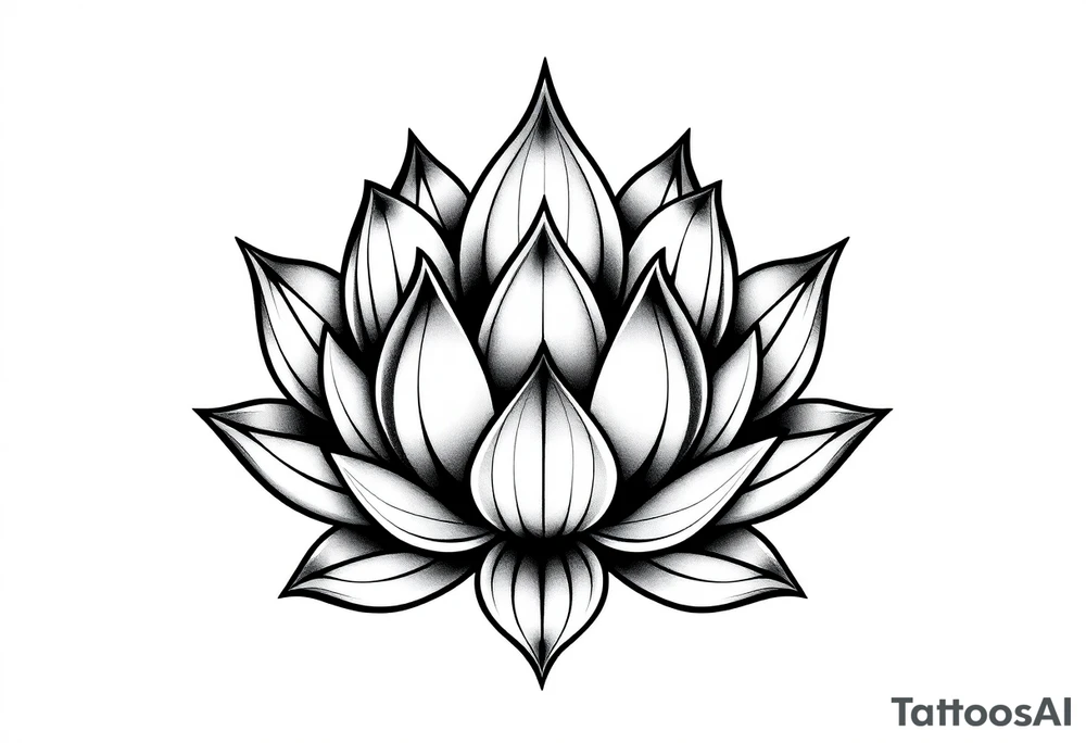 Lotus flower tattoo idea