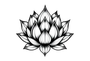Lotus flower tattoo idea