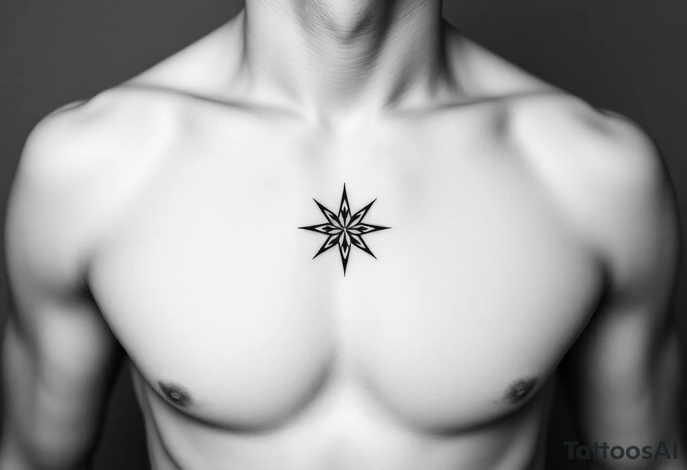I want to create a tattoo in the center of my chest, close to my heart. It's a tattoo that I want to look at during the worst days of my life or whenever I am having a low day. To remind myself to trust the system, to trust the universe, and to trust myself. To have faith and be a warrior. To have that resilience to get back up. And yeah, like a mix of that feeling and also just to let go and trust that things will work out fine. don't Give me the option of a star give me something that is a mix of releasing, letting go of control, and resilience - trust, belief, faith in the universe and myself. tattoo idea