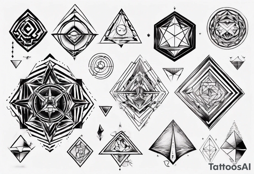 Geometrical tattoo idea