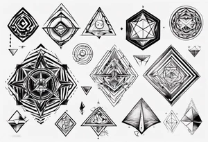 Geometrical tattoo idea