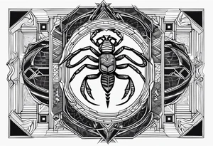 Luke 10:19 bible verse with a scorpion tattoo idea