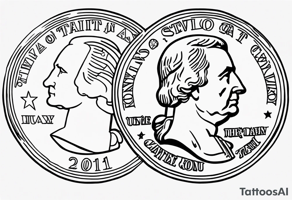 US Coin tattoo idea