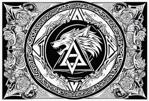 Valhalla 
Sword shield valknut dragon bear wolf tattoo idea