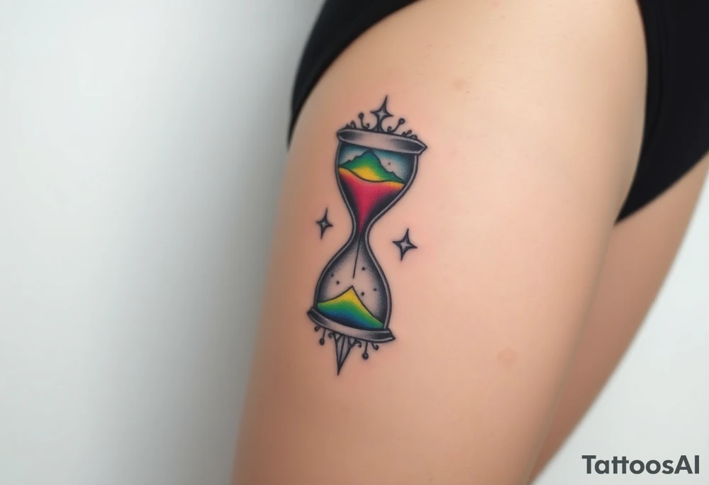 hourglass tattoo idea