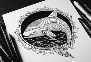 Create a tattoo wifi à dark whale tattoo idea