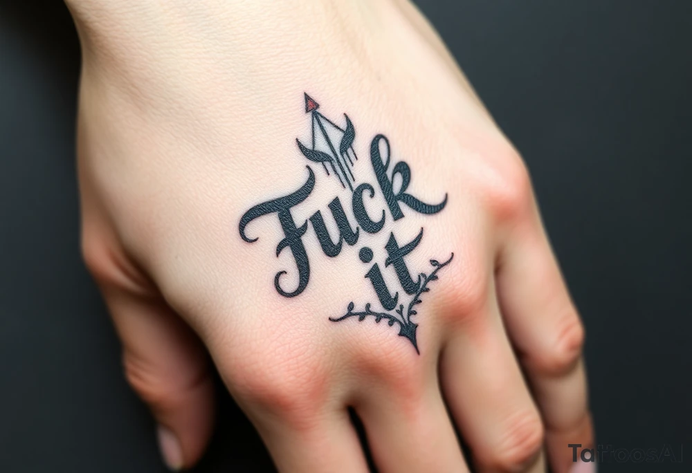 Fuck it tattoo idea