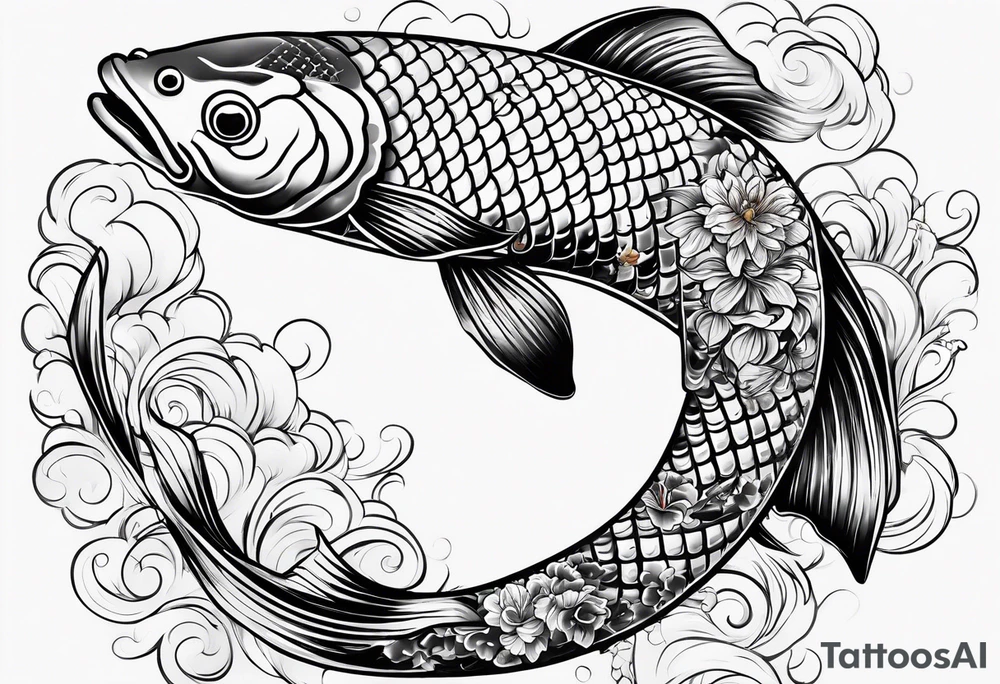 Koi fish tattoo idea