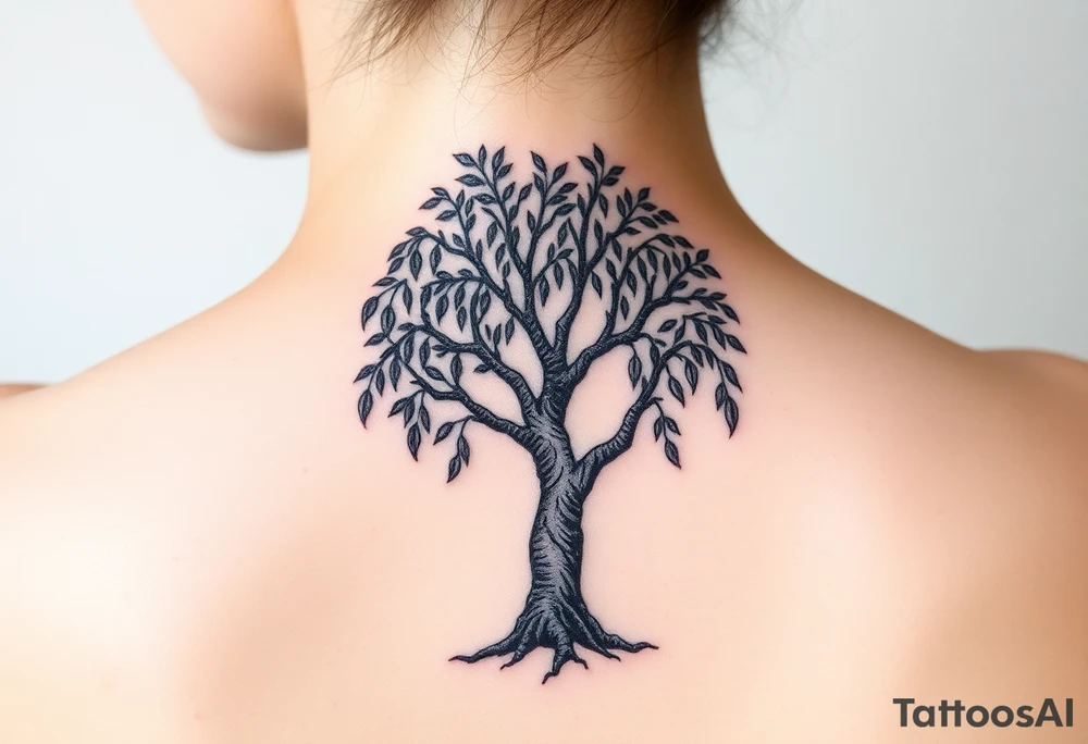 Wheepimg willow tree tattoo idea