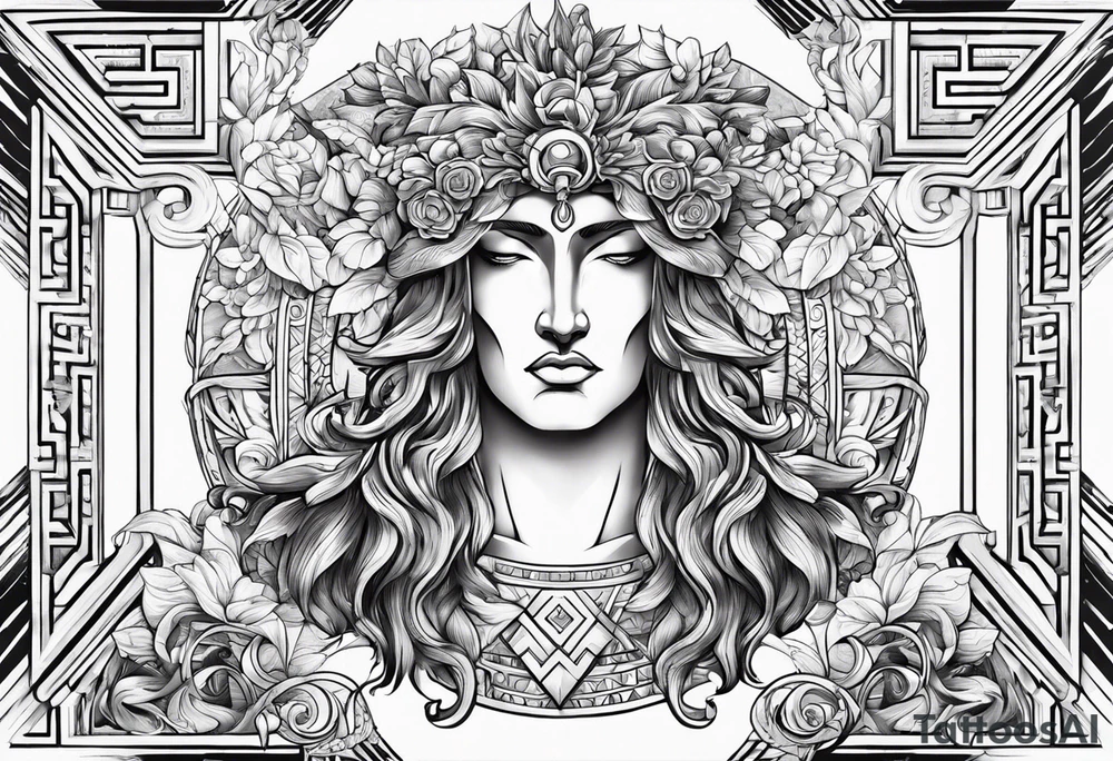 Something to do with greek god
and the month of august tattoo idea
