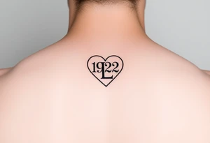 Heart with 192 in the middle and a L intertwined with the heart tattoo idea
