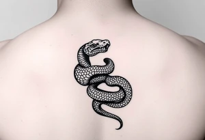 snake wrapped around wrist tattoo idea