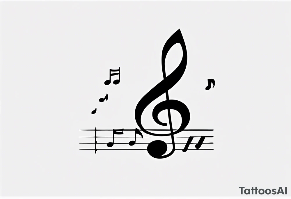 Only one music note with date 18.12.18 and a quote “Don’t wanna cry, but I break that way” tattoo idea