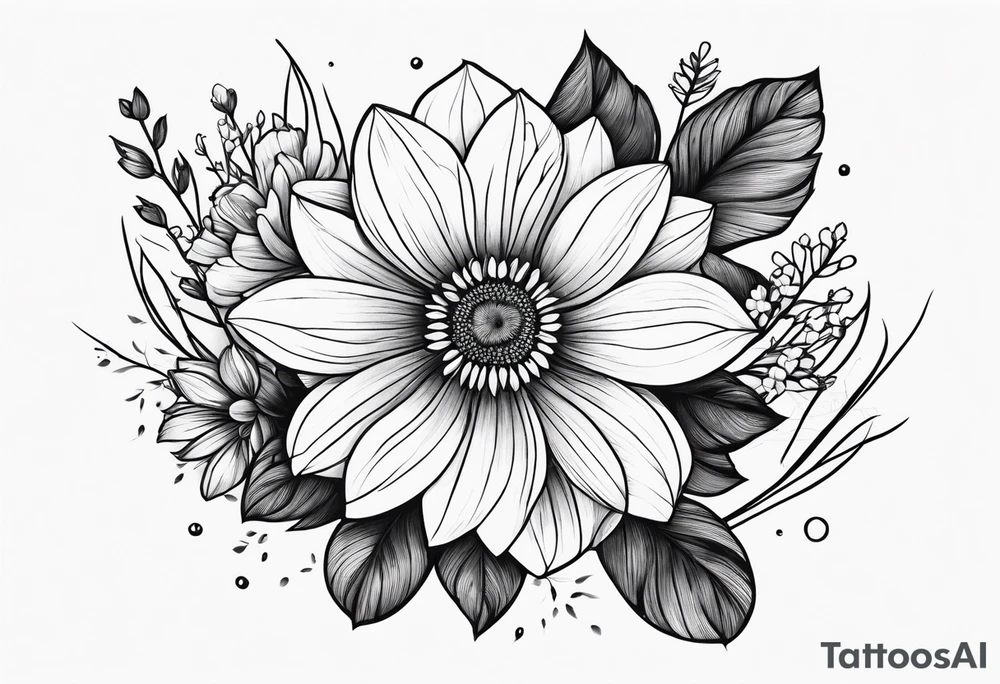Wildflower, forearm tattoo idea