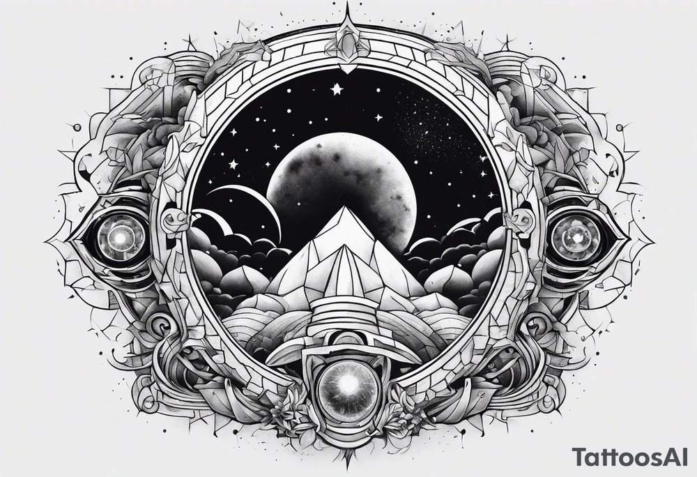 Cosmic horror tattoo idea