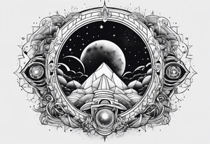 Cosmic horror tattoo idea