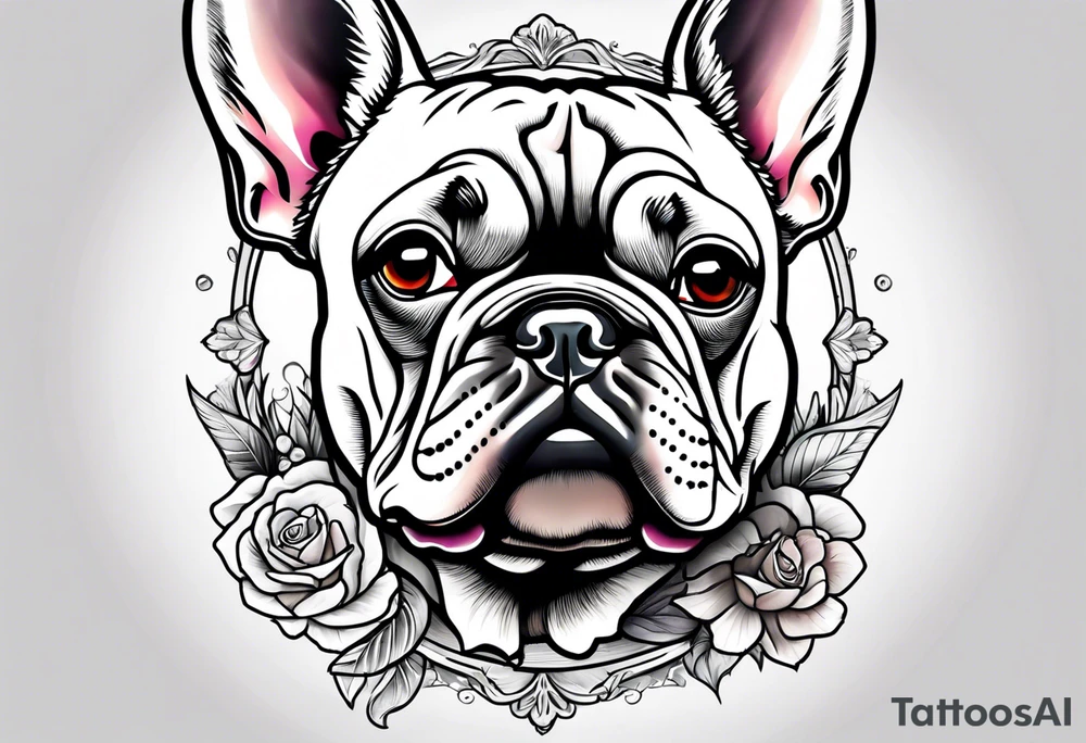 French Bulldog tattoo idea